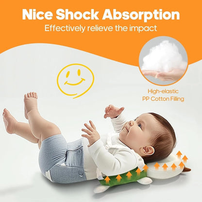 ROXANEPIG Baby Head Protector, Baby Head Protection Backpack, Toddler Walking Head Protector, Adjustable Head Protector Pad Safety Cushion (Turtle)