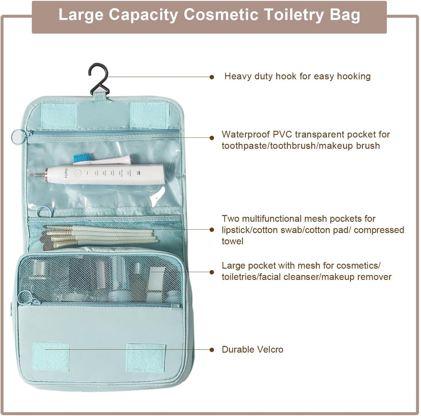 Suitcase Organizer, 11 Pieces Waterproof Packing Cube Set, Separators Bags Travel Travel Organizer with 3 Liquid Travel Containers, for Clothing Underwear Footwear Sacks - Pink