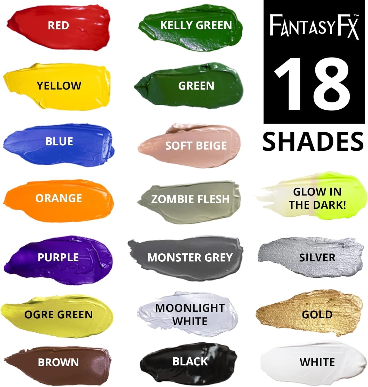 Mehron Makeup Fantasy F/X Water Based Face & Body Paint (1 oz) (Green)