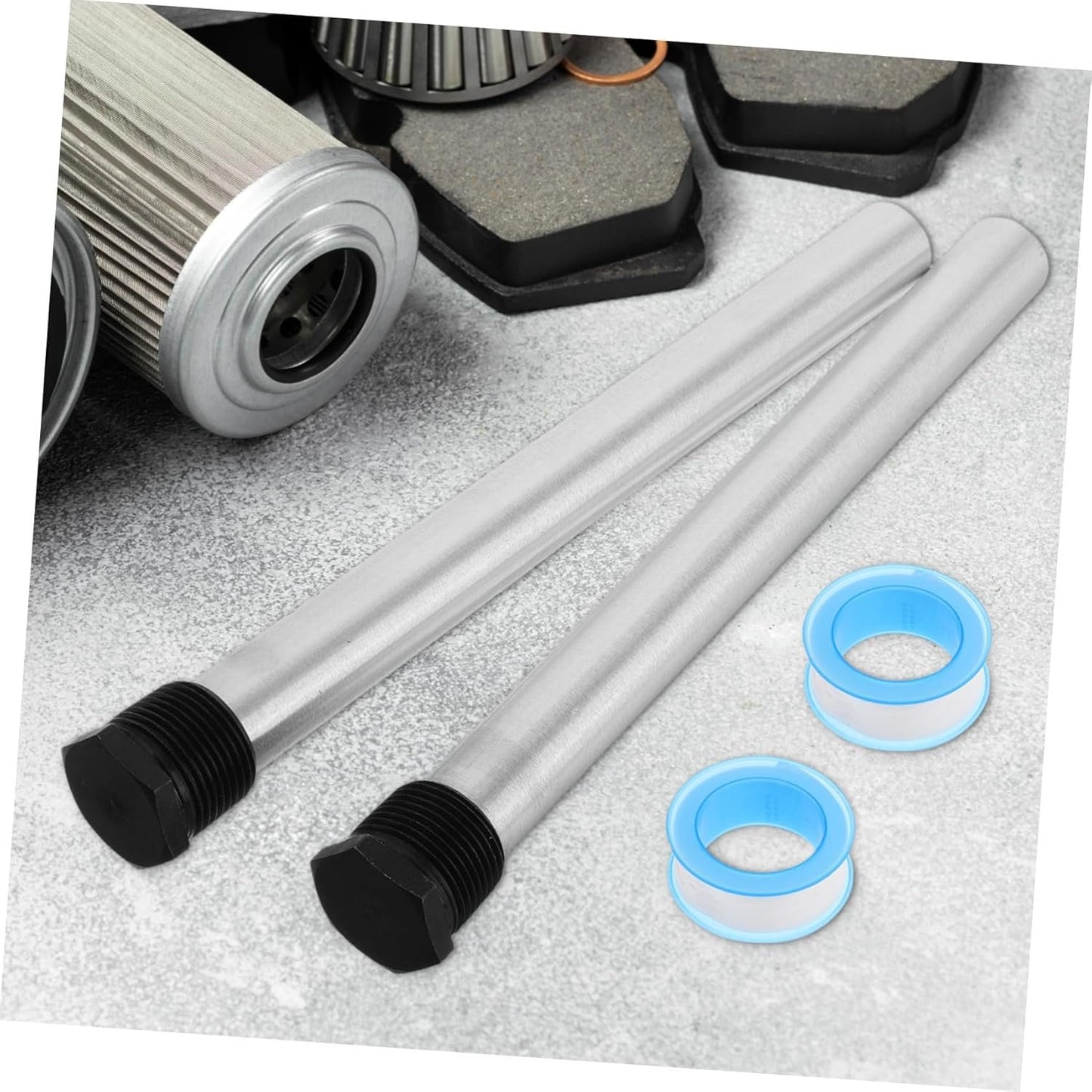 Happyyami 2Pcs Rv Water Heater Magnesium Anode Rods Npt Standard Fittings for Camper Hot Water Tank