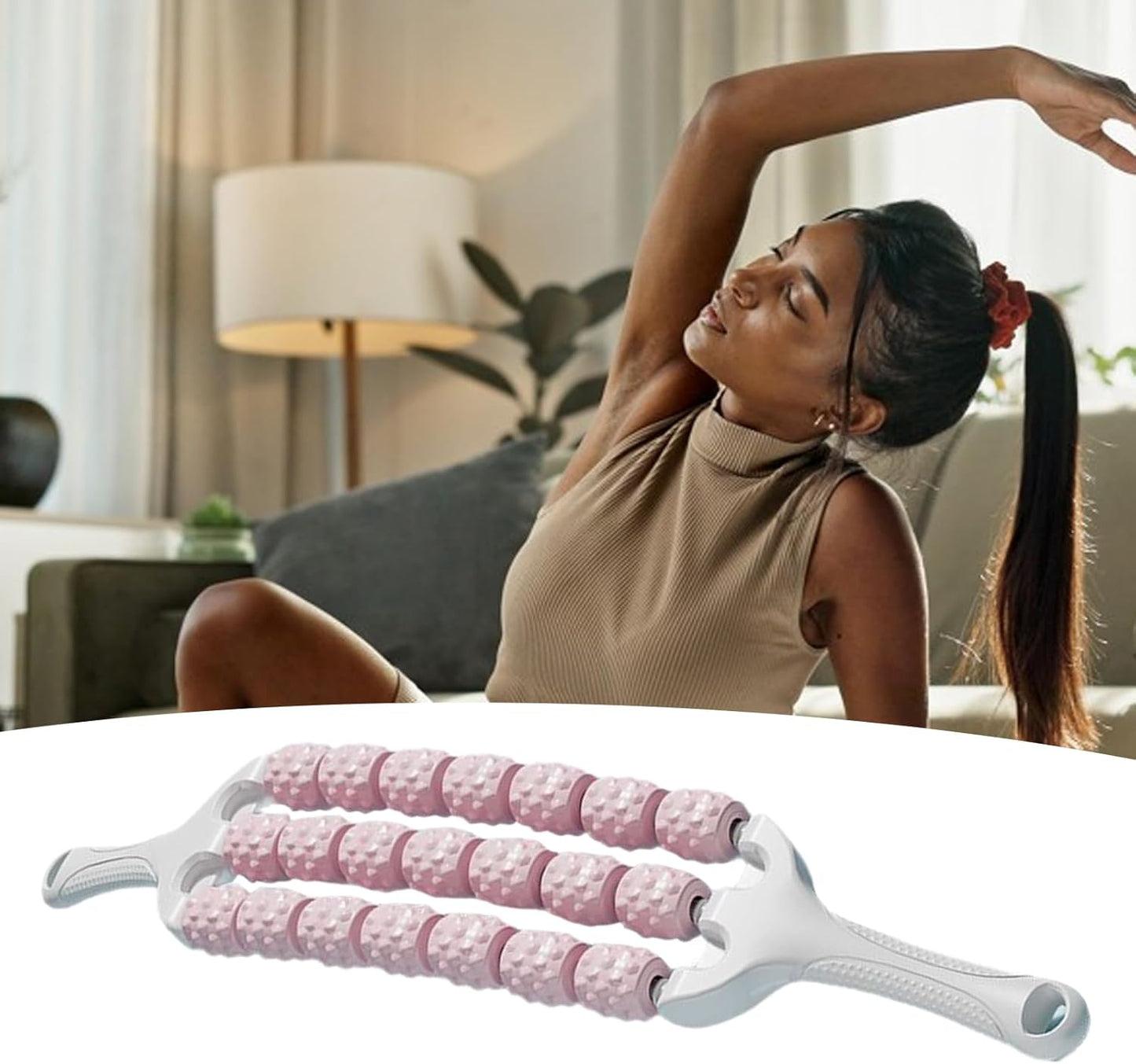 Muscle Roller | Roller Stick for Muscles Deep Tissue,Relief Exercise Massager Tool Handheld Trigger Points Health Care for Athletes, Leg Cramps & Joints Recovery