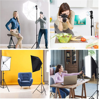 Abeststudio Photography Light Bulb 2X 135W 5500K Fluorescent Bulb Softbox Bulb in E27/26 Socket for Photography Soft Box Video Studio Lighting