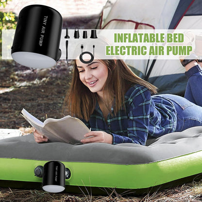 Electric Pump Inflatables, Swimming Pool Inflator, 2.76in Rechargeable Air Pump, 2200mah Capacity, Lightweight Design for Outdoor Gear, Home Travel, Camping, Picnics