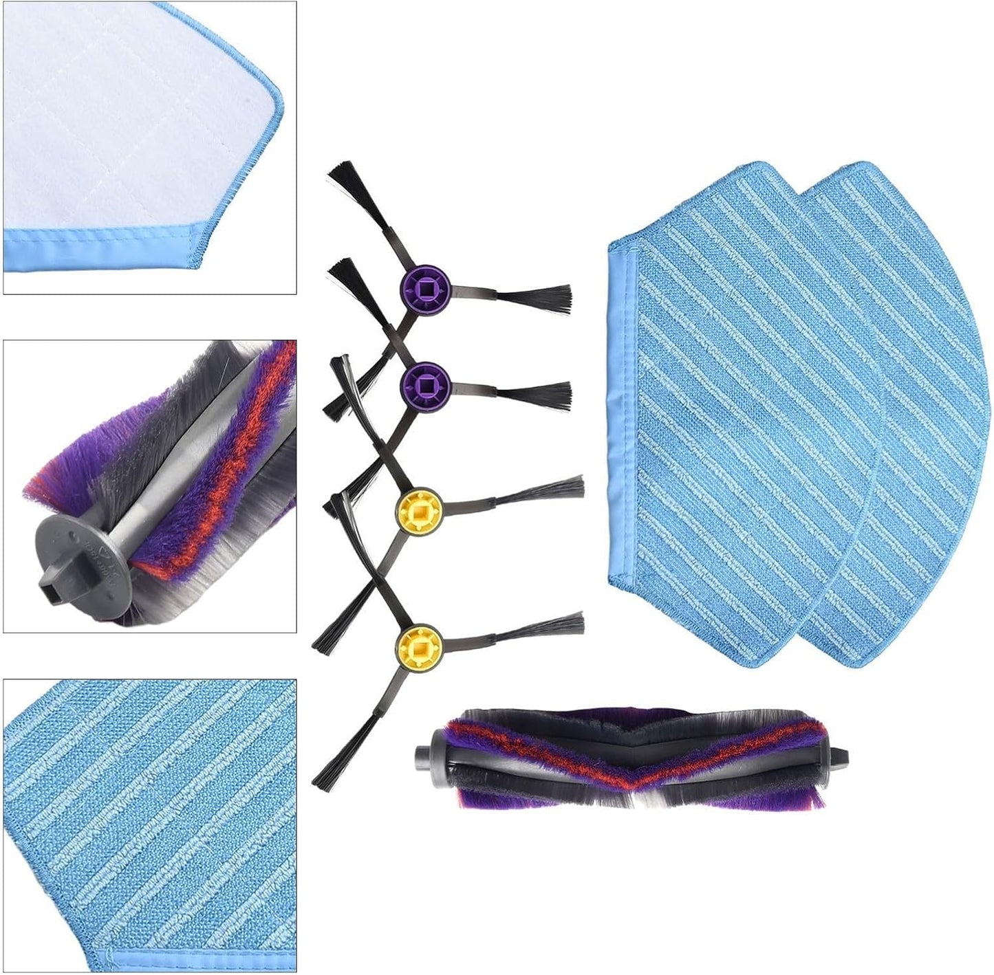 Robot Cleaning Essentials compatibile con il set di spazzole Fakir Robert 770 e lavapavimenti lavabili in lavatrice