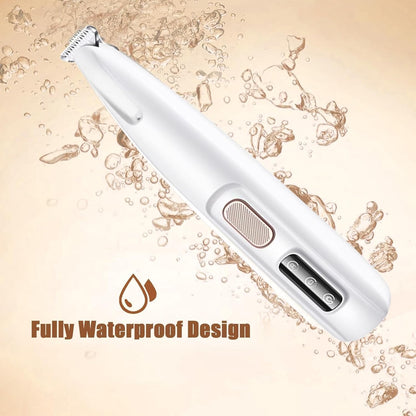 Saffory Electric Dog Trimmer,2025 Upgrades Dog Paw Trimmer with LED Light,18 mm Widen Blade, 35 dB Low Noise,Rechargeable Pet Electric Hair Clipper for Dogs and Cats