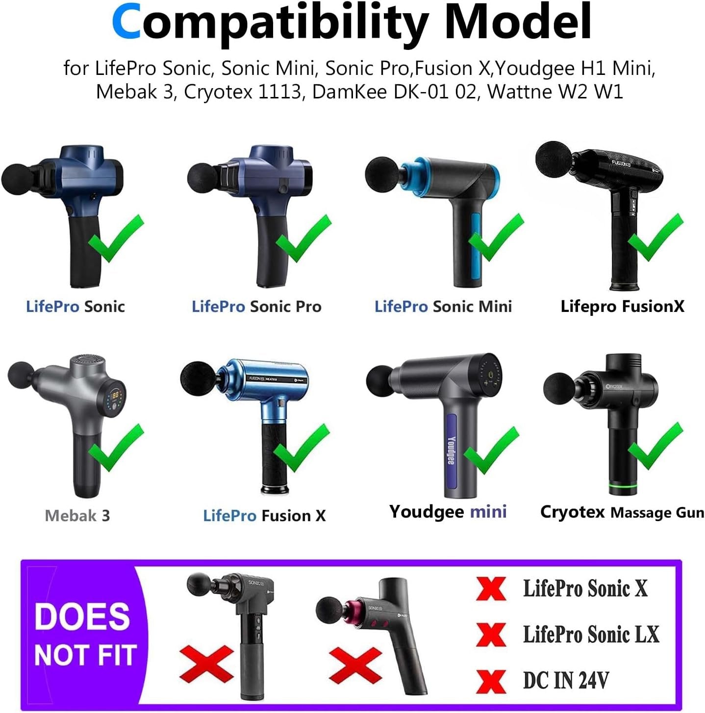 16.8V AC/DC Massage Gun Charger Adapter with 16.8V 0.8A 1A Massage Guns Power Supply Cord Cable (6.6Ft)