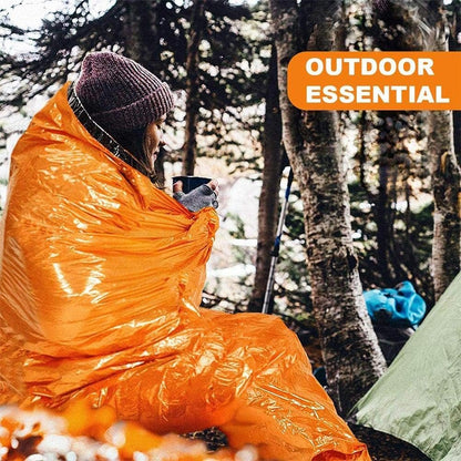 Kangmeile Emergency Survival Sleeping Bag - Survival Bivvy Bag, First Aid Rescue Blankets, Waterproof Emergency Blanket, Warm Tube Tent, Ultralight, Heat Repellent, Cold Protection, Rescue Tent for