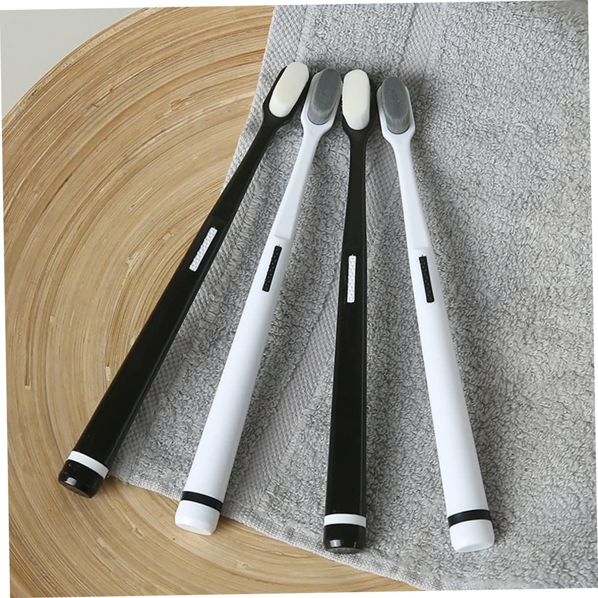 GLEAVI 4pcs Wangan hair toothbrush - toothbrush Postpartum Toothbrushes Camping Toothbrush floss extra soft toothbrush Oral Care Tools lovers Confinement soft fur