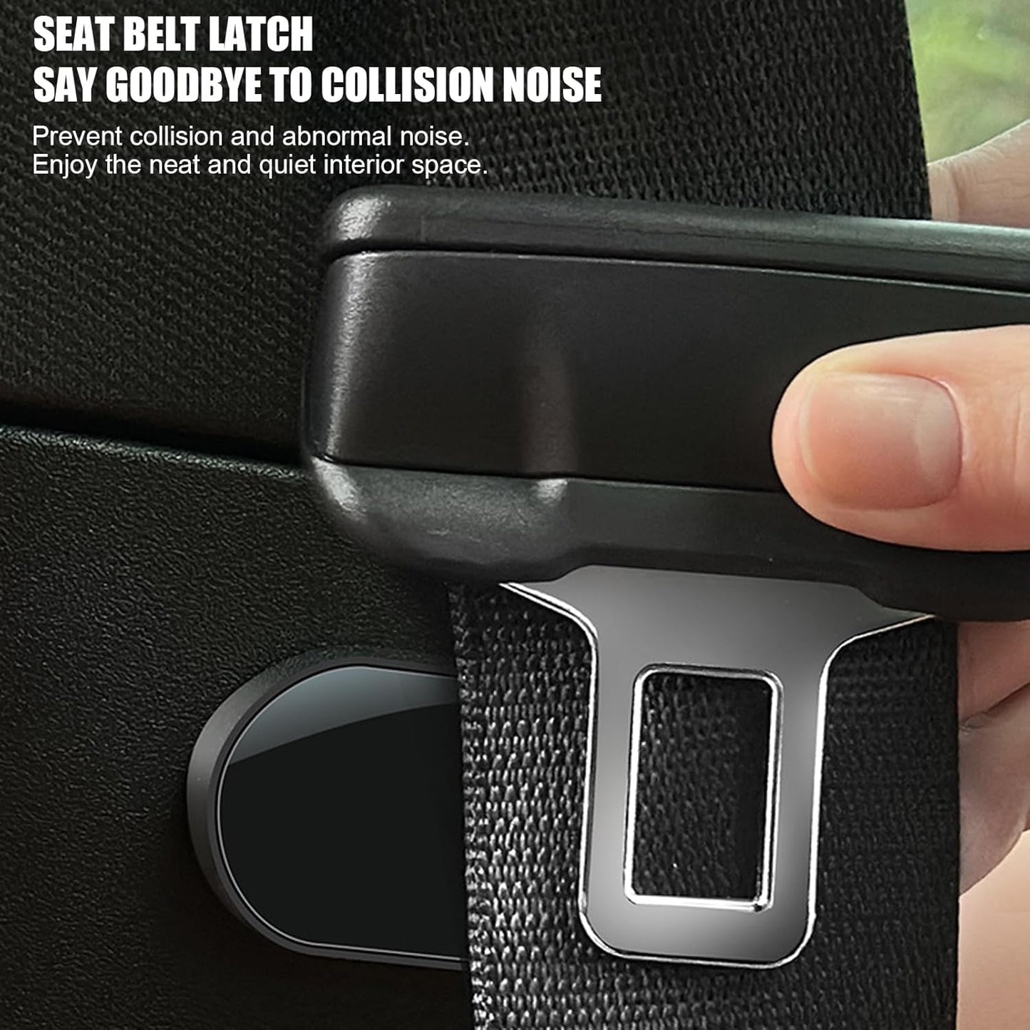 Car Seat Buckle Tool, Seatbelt Clip Stopper, 1.97 x 0.98 x 0.35 Inches, Magnetic Harness Helper, Hand Safety Design, Travel Friendly for Long Drives and Daily Commute, Gray