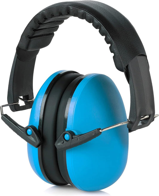 MEDca Hearing Protection and Noise Reduction Earmuffs - Lightweight, Adjustable and Foldable NRR 20dB