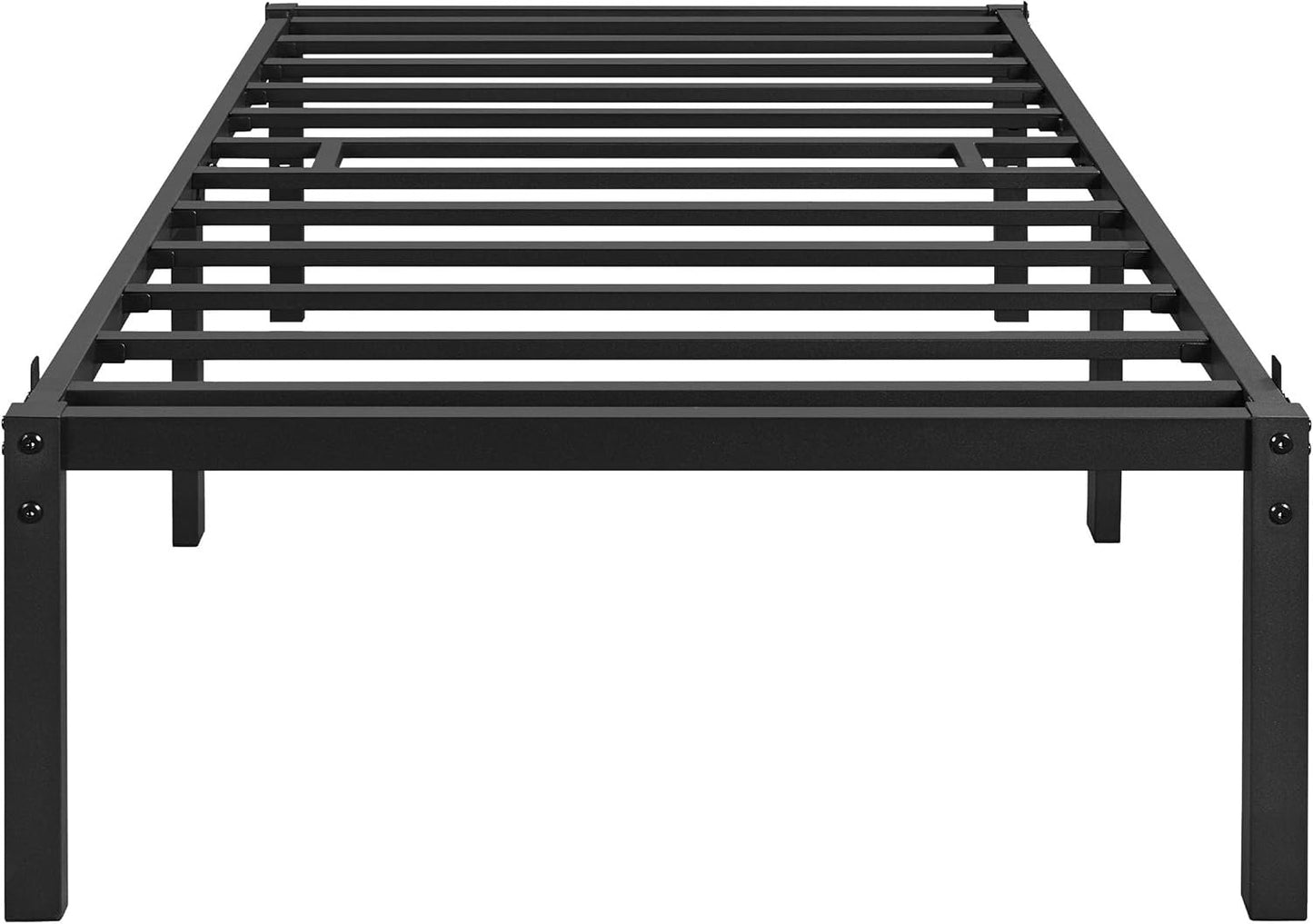 Yaheetech Twin Bed Frames, 16 Inch Metal Platform Bed with Steel Slat Support, No Box Spring Needed, Underbed Storage, Easy Assembly,Twin Bed