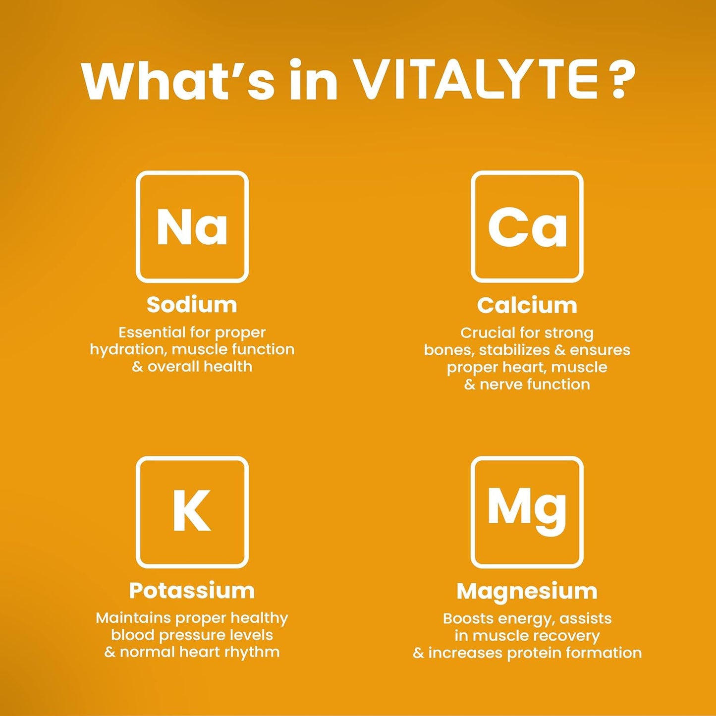 Vitalyte Electrolyte Powder Sports Drink Mix, 25 Single Serving Packets, Natural Electrolyte Replacement Supplement for Rapid Hydration & Energy - Orange