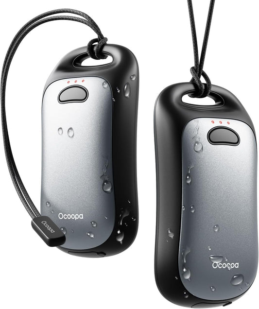 OCOOPA Magnetic Rechargeable Hand Warmers 2 Pack, IP45 Water Resistant, UL Certified, Portable Ergonomic Electric Handwarmer, Up to 9hrs, Pocket Size, Tech Gifts for Men, Raynauds, Outdoors, UT4 Urban