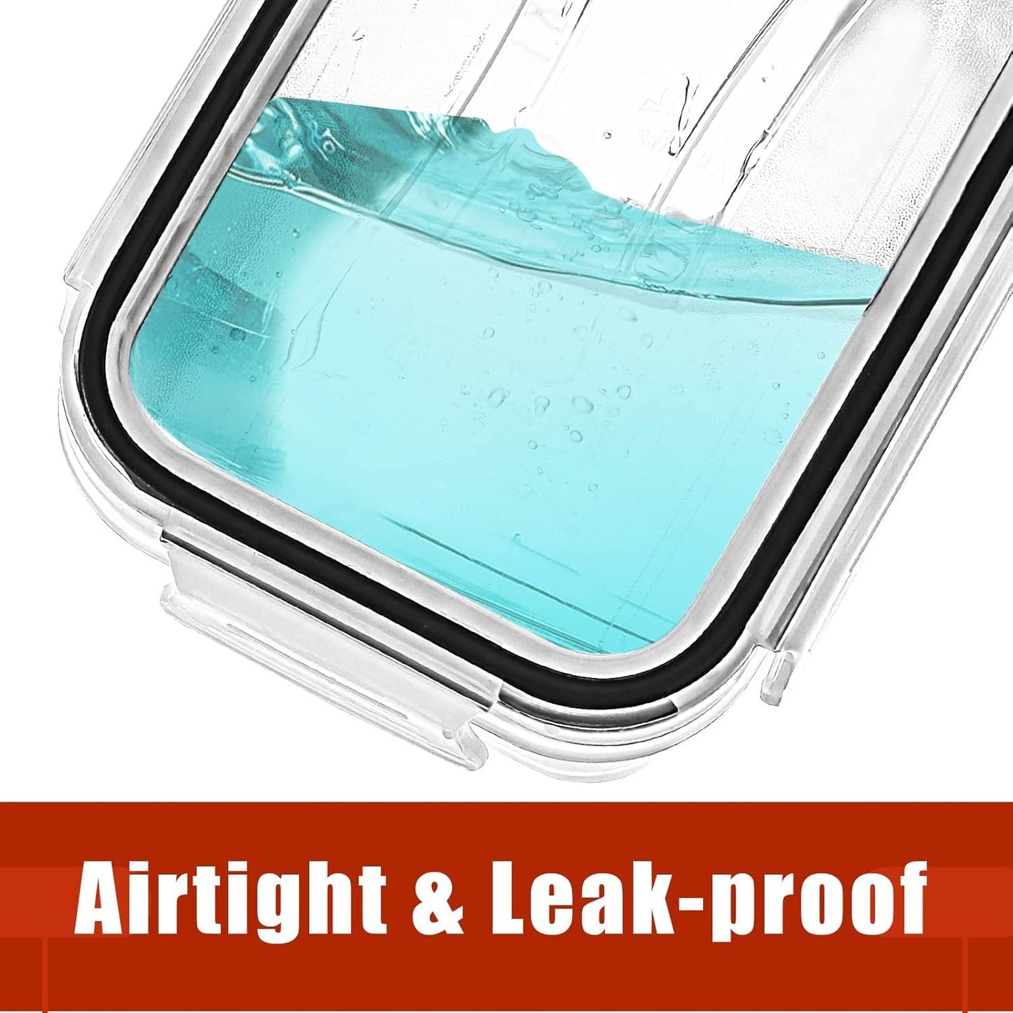 PRAKI 30 Pack Airtight Food Storage Containers for Kitchen Pantry Organizers and Storage, BPA-Free, Plastic Storage Canisters with Lids-Cereal, Flour and Sugar, Include 40 Labels, 6 Spoon & Marker