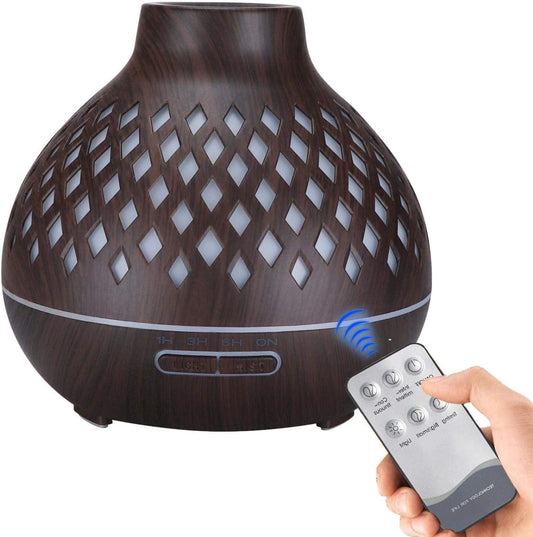 400Ml Remote Control Aroma Diffuser Ultrasonic Cool Mist Air Humidifier with Led Light
