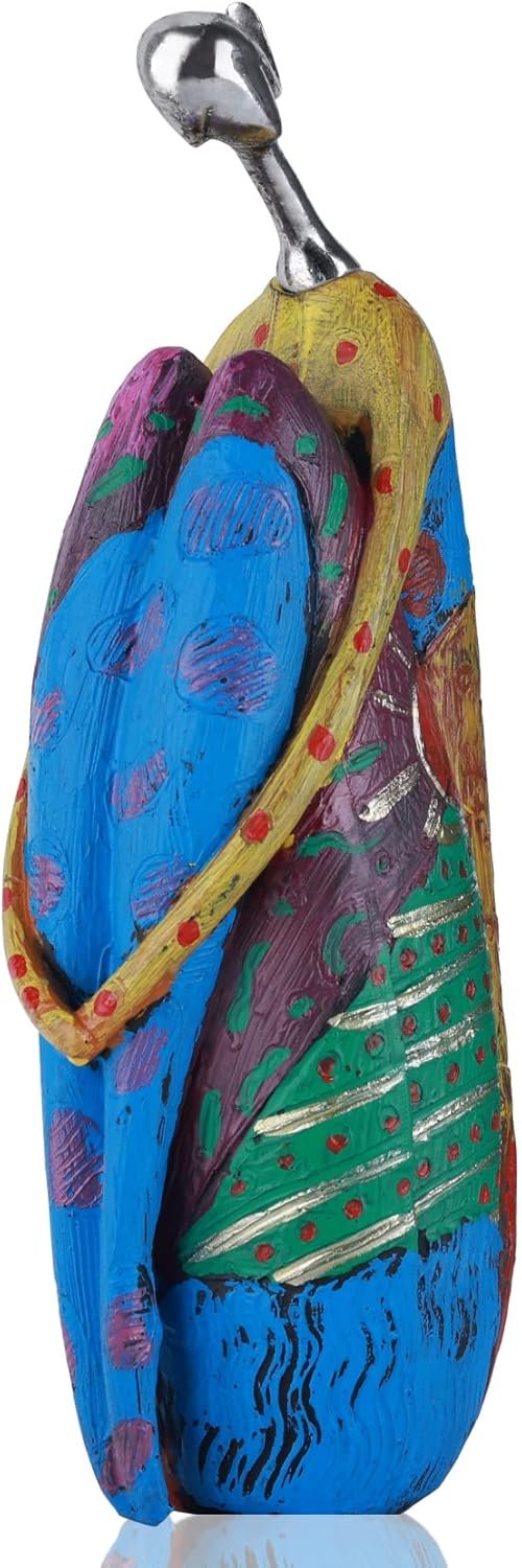 Yoga Abstract Art Female Statue and Sculpture, Color Oil Painting Creative Art Yoga Female Statue, Living Room Modern Porch Centerpiece Bookcase Entrance Table Decor Crafts
