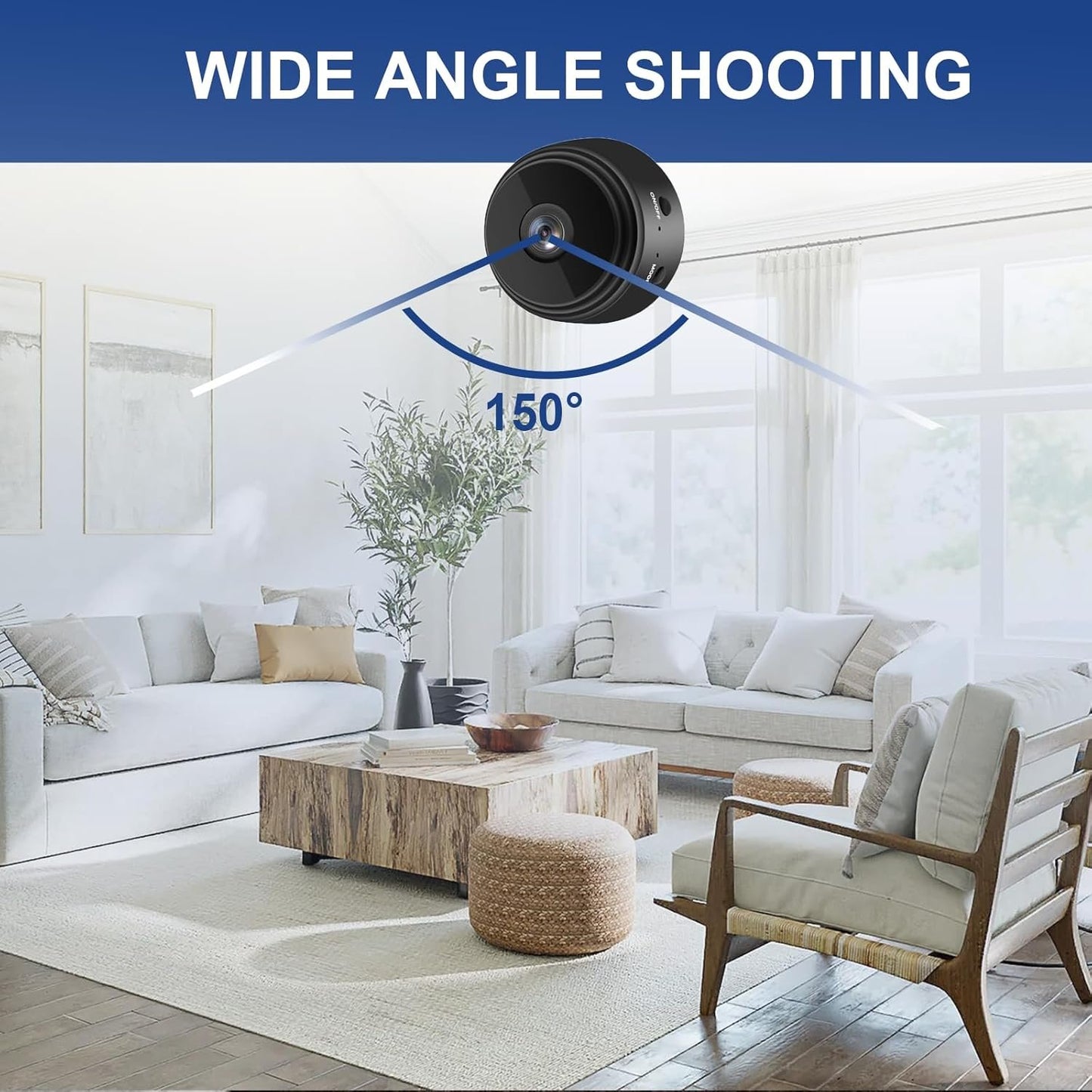 3 Pack Hidden Spy Camera, WiFi Mini HD 1080P Wireless Camera for Home Office Security, Small Nanny Cam with Motion Sensor Night Vision, APP Control Camera for Baby, Pets(Video Only)