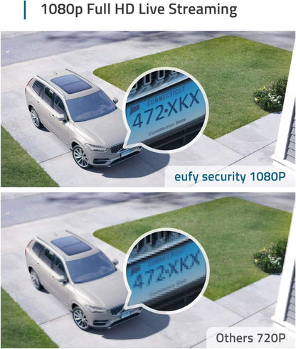 eufy Security, eufyCam 2C 2-Cam Kit, Security Camera Wireless Outdoor, Home Security System, HomeKit Compatibility, 1080p HD, IP67, Night Vision, Motion Only Alert, No Monthly Fee