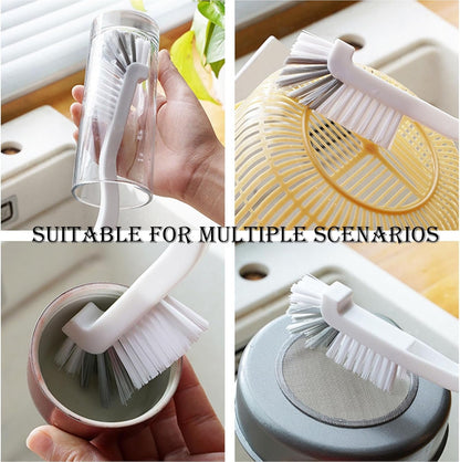 Guimertt Cleaning Brush, 9 Pcs Hard Bristle Crevice Cleaning Brush Set for Kitchen Bathroom Toilet Grout Bottle Gap Window Tracks, Multifunctional Home Essentials Scrub Cleaning Tools