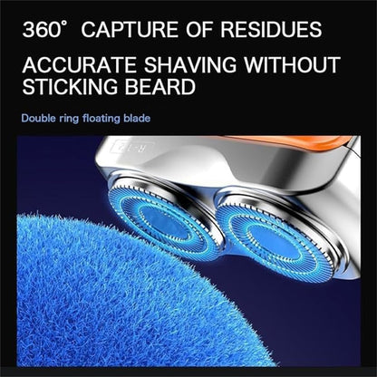 Generico Electric Mini Portable Razor,Pocket Shaver USB Mini Shavers for Men,Rechargeable Waterproof Double Head Razor,Dry Wet Electric Shaver for Home Car Travel