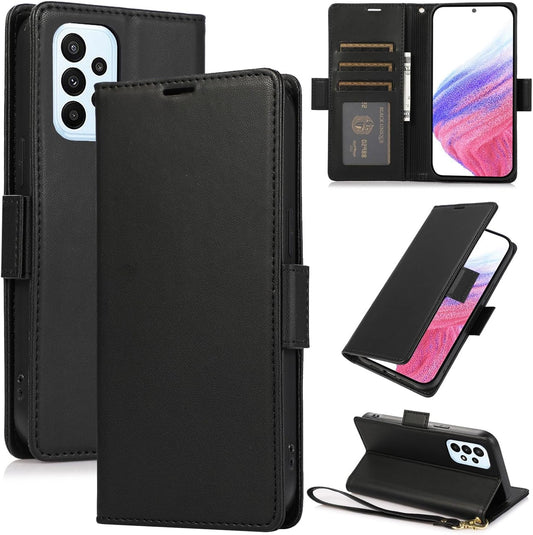 Procarcasa for Galaxy A53 Wallet Case,for Samsung Galaxy A53 5G Case[6.5 inch] PU Leather Flip Folio Cover with Card Holders Stand Feature Magnetic Clourse Protective Cover-Black