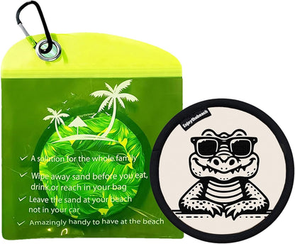 Beach Sand Remover, Waterless Sand Eraser Block, Gentle Skin-Friendly Cleaner, Portable Outdoor Cleaning Gadget, for Women, Men, Family, Kids, Beachgoers, Vacation, Travel