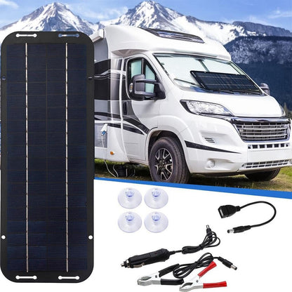XUSIJAKQ1 Charge Anywhere Solar Car Battery Charger for On Go Power 12v Solar Panel Battery Charger Kit Solar Trickle Charger, with Controller