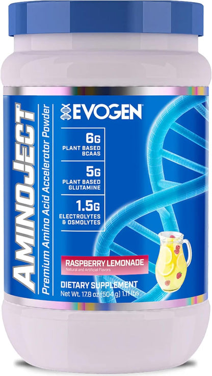 Evo Aminoject BCAA Powder 483 g, Raspberry Lemonade (30 Servings)