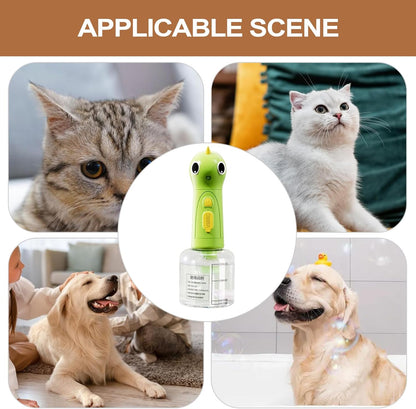 Dog Shampoo Dispenser, Electric Foaming Shampoo Dispenser, Cute Efficient Washing Foamer, Portable with Precision Scale, Bathing Supplies for Bathtub, Bathroom, Kitchen Sink, 1 Set