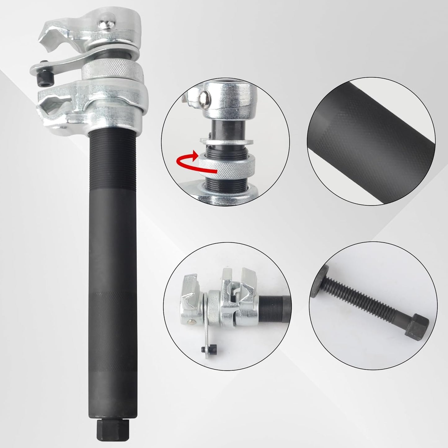 DA YUAN Spring Compressor Tool (2 Pieces) - Heavy Duty Build, Ultra Rugged Coil Spring Compressor, Strong and Durable Spring Compressor with Safety Guard and Carrying Case