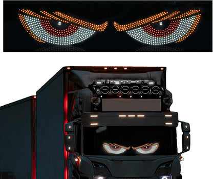 Generico Demon Eye Light, Led Cool Dynamic Animated Headlight, Flexible Windshield Eyes, Vibrant Signal Lighting Strip, Waterproof Car Accent Light, Easy Installation Design, Perfect for Auto