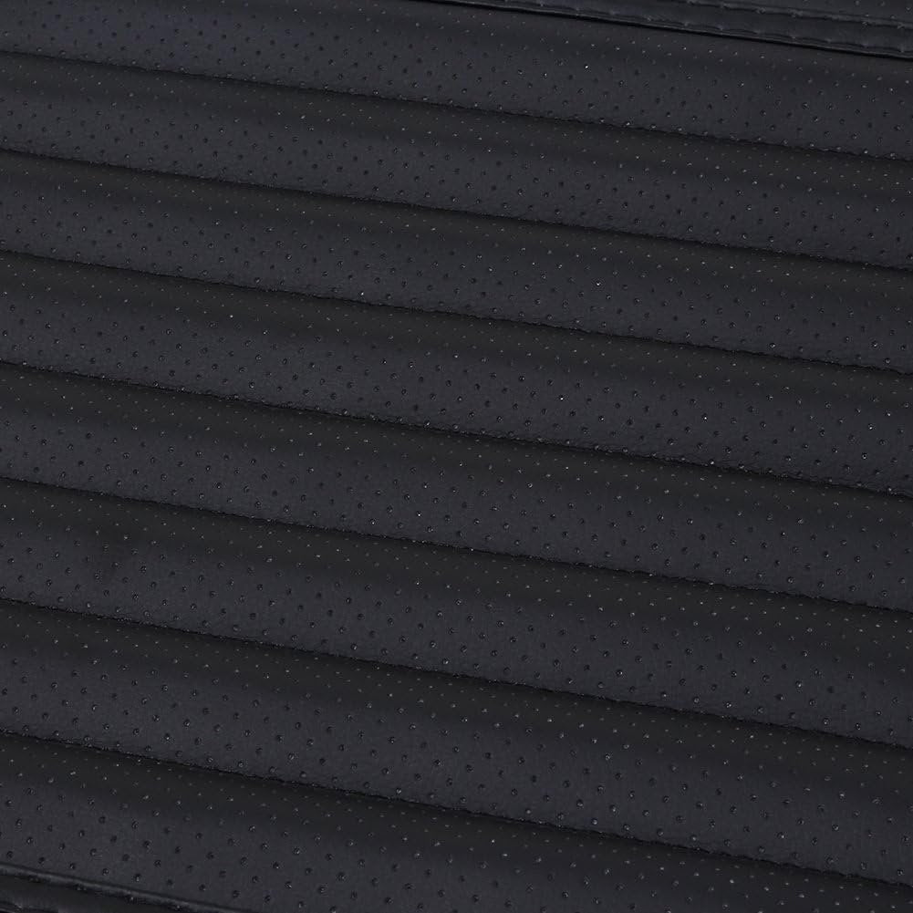 Car Seat Protector, Comfortable Breathable Four Seasons General Leather Bamboo Charcoal Breathable Interior Car Accessories Cover Mat for Office Chair (Black, 1Pcs)
