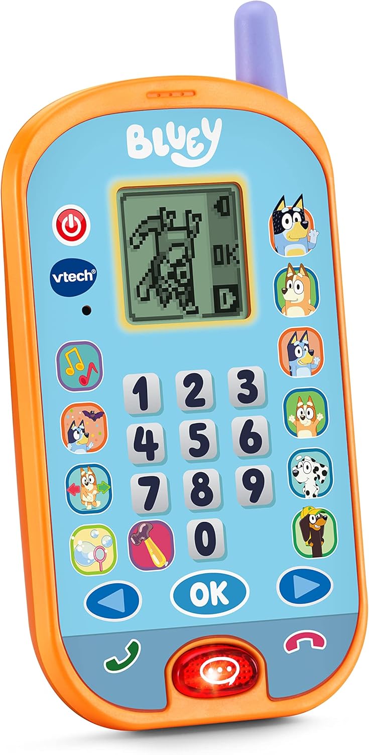 VTech Bluey Ring Ring Phone - Bluey Interactive Phone - 554603 - Multicoloured