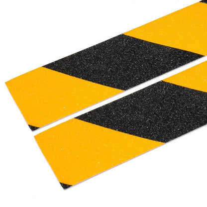 BOMEI PACK Non-slip Adhesive Tape, Non-Slip Tape, Strong Safety Adhesive Tape for Indoor and Outdoor Use, 2 Rolls Black and Yellow 50 mm × 10 m, Total 20 m