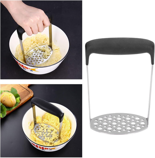 Schiacciapatate Manuale Per Schiacciapatate in Acciaio Inossidabile, Gadget da Cucina con Manico Orizzontale, Utensili da Cucina Per Cucina Ristorante