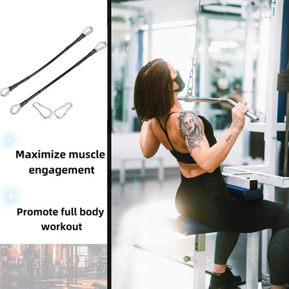 Liyquint 10" Gym Extension Cable，Fitness Extension with Rope Carabiner, Replacement Gym Cables Machine Extension for LAT Pull Down, Tricep Extensions, and Leg Workouts Home Gym Machine Accessories