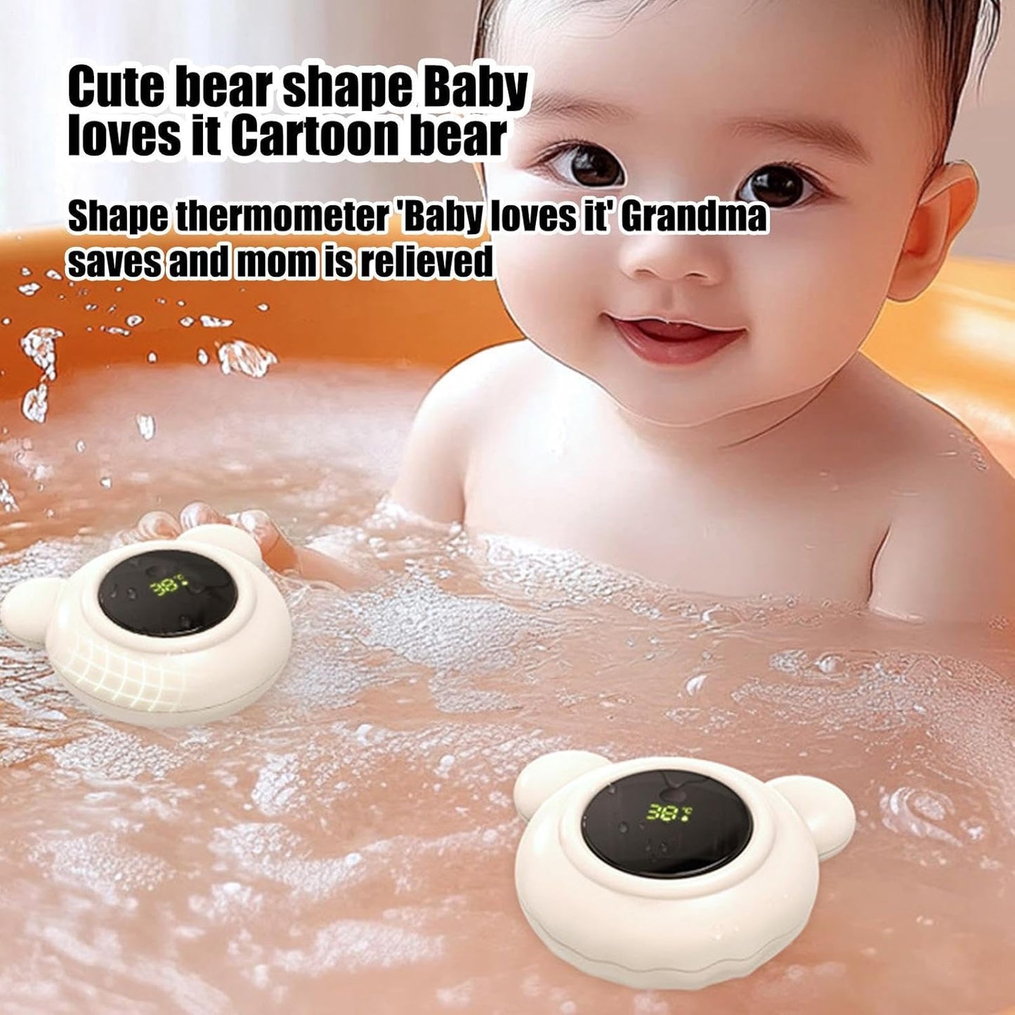 Baby Bath Thermometer, LED Water Thermometer, Floating Bath Monitor, Safe Device, Infant Safety, Toddler Tool, Nursery Gadget, Baby Shower