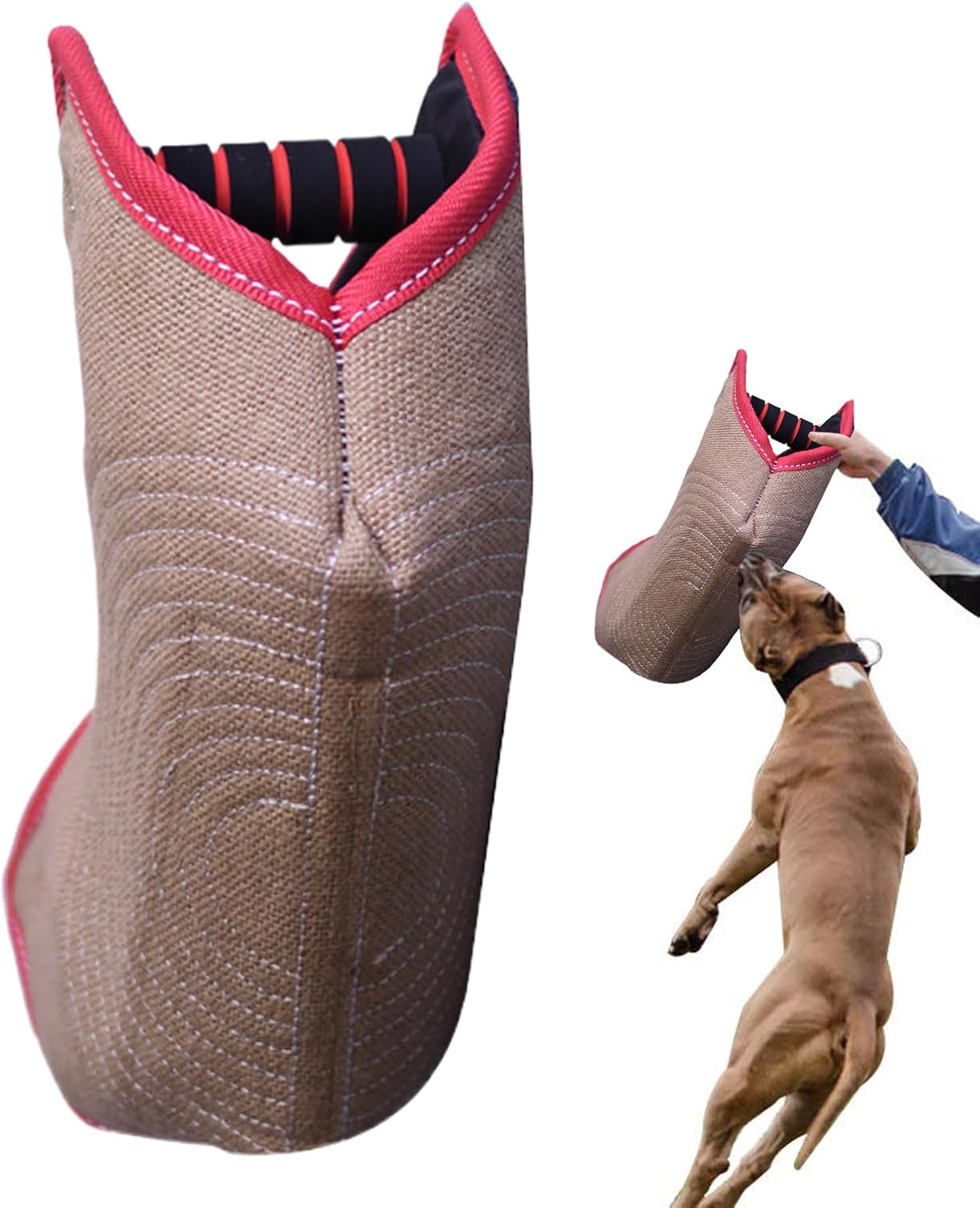Nuytghr Dog Training Arm Bite Sleeve, Professional Bite Protection Gear 12.99x7.87x5.51 inches, Foldable Comfort, Puppy Toy, Outdoor Exercise & Play Activities, Workout Equipment for Dogs