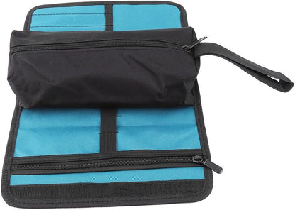 Foldable Maintenance Tools Storage Holder Roll Bag Professional Electrician Techincian Homeowner Tools Organizer Bag Oxford Cloth Convenient Carry with Hand Strip