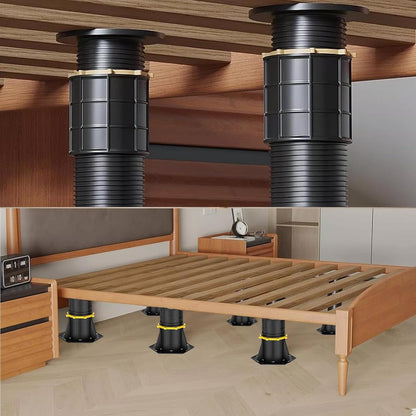 2 Pcs Adjustable Height Bed Support Legs 8.5-13 inch, Replacement Support Legs for Bed Frame/Center Slat,Bed Support Reinforcement Parts