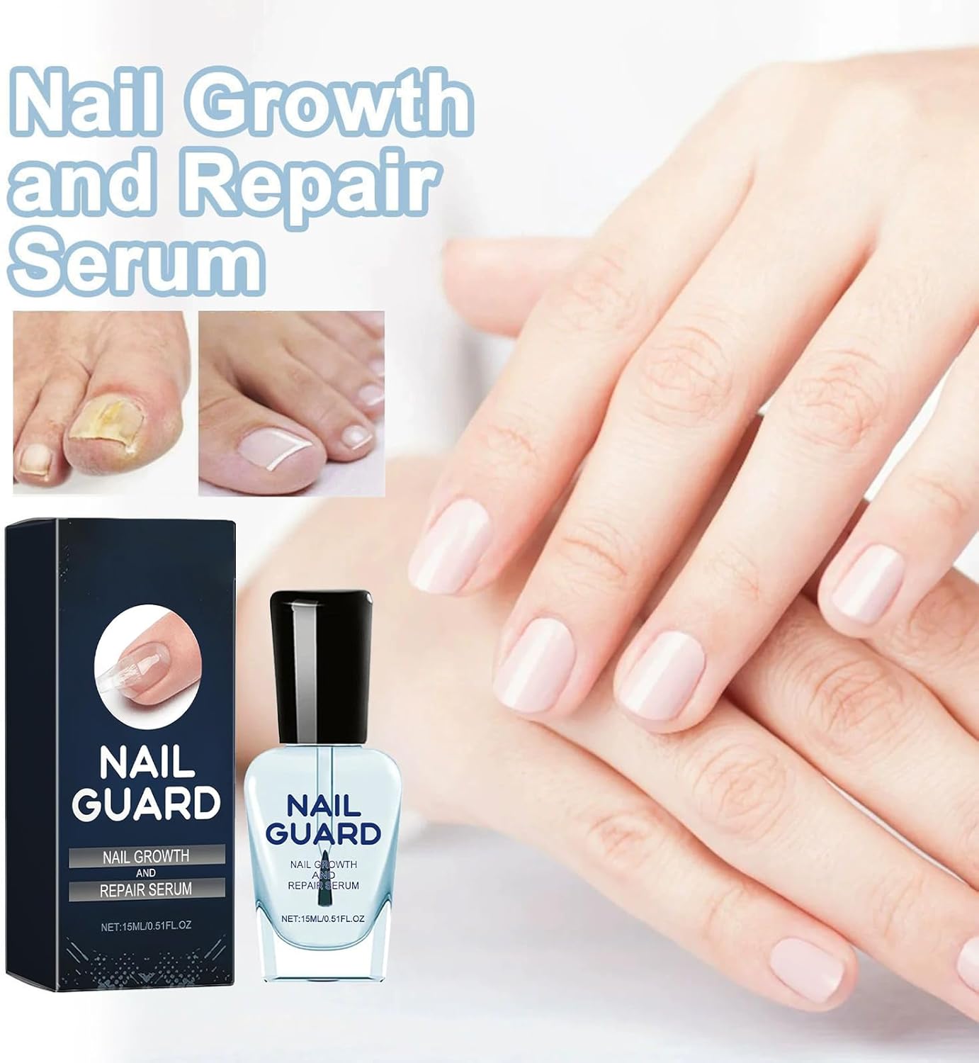 Nail Growth Oil, Service for Damaged Fingernails, Natural Hardener, Strengthening Ampoule, Restores Thin Nails, Revitalizes Dry Cuticles, Ideal for Hand Care and Skin Nourishment