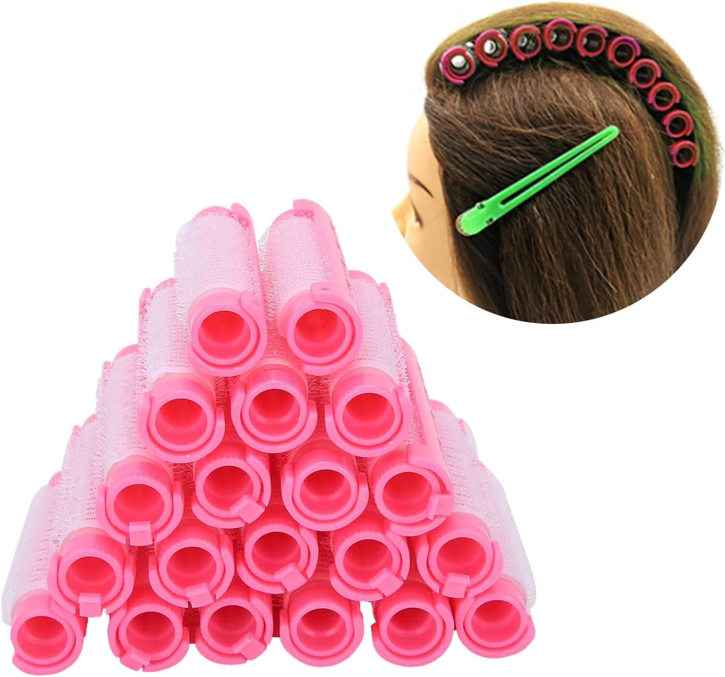 20pcs Hair Sticks, Fluffy Hair Barrel, Hair Curler, Hair Styling Tools Kit for Home Salon (01)