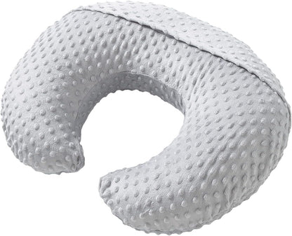 Pillowcase for Nursing Pillow and Positioner for Breastfeeding and Bottle Feeding, Propping Baby, Tummy Time, Baby Sitting Support, Awake-Time Support, Pillow Cover Only (Grey)