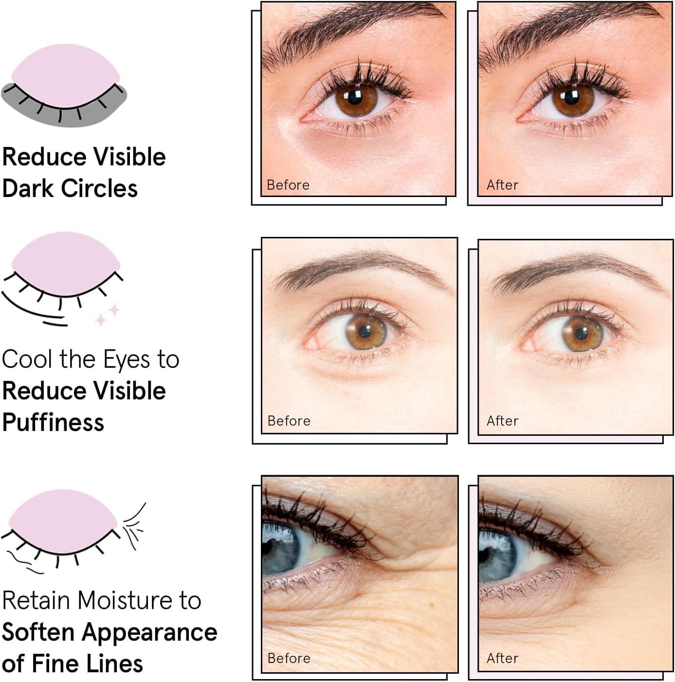 grace & stella Under Eye Mask - Christmas Gifts for Women, Gifts for Mom, Under Eye Patches to Reduce Dark Circles, Puffy Eyes, Eye Bags, Wrinkles, Stocking Stuffers for Women, Vegan (24 Pairs, Gold)