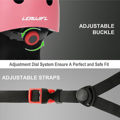 LERUJIFL Kids Bike Helmet Set, Toddler Helmet for Ages 2-8 Year Boys Girls, Adjustable Helmet Protective Gear Set with Wrist Guards, Knee and Elbow Pads, Safety Certified for Bike, Roller, Scooter