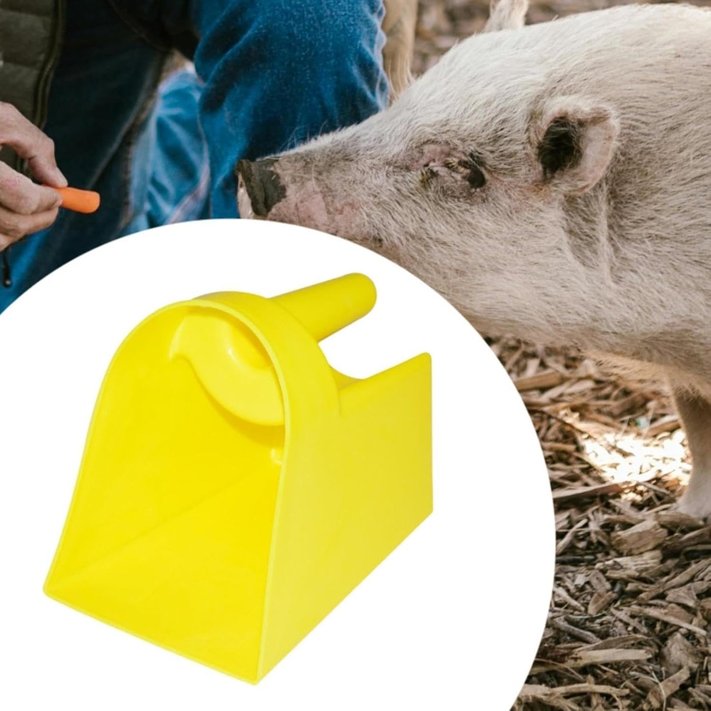Generic Heavy Duty Grain Picker, Closed Feed Scoop, Feed Scoop for Cattle, Horses And