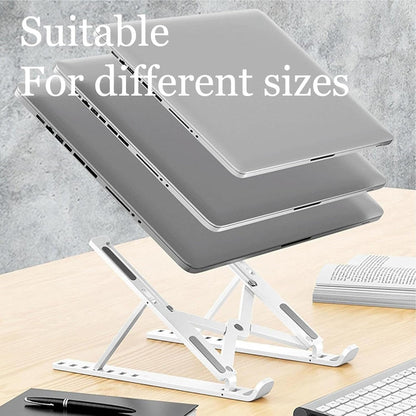 Generic Foldable Laptop Stand, Adjustable Height Multi-Angle Laptop Mount for Laptops, Tablets, Projectors