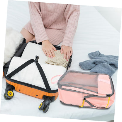 Healeved 3pcs Compression Packing Cubes Lightweight Travel Storage Bags for Luggage Organization Neatly