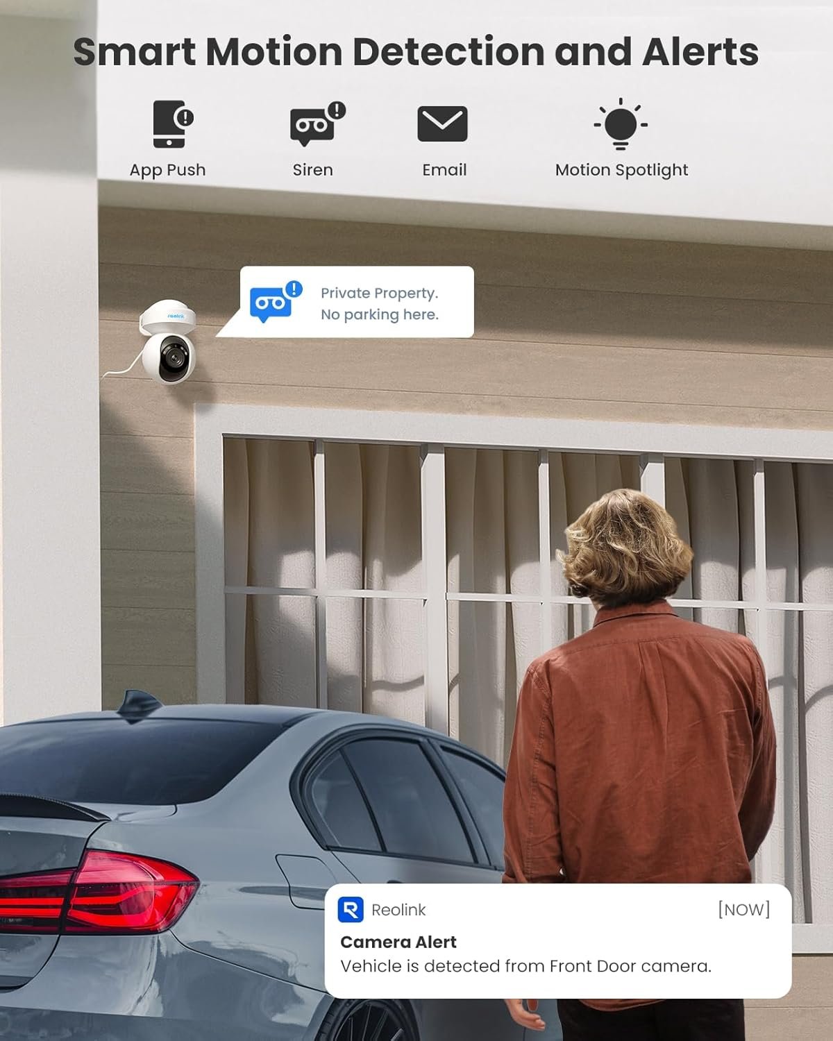 Reolink E1 Outdoor WiFi Security Camera, 5MP HD PTZ Cam for Home Surveillance, Auto Tracking, Dual Band 2.4 / 5GHz Wi-Fi, 3X Optical Zoom, Smart Motion Detection, Color Night Vision, Waterproof