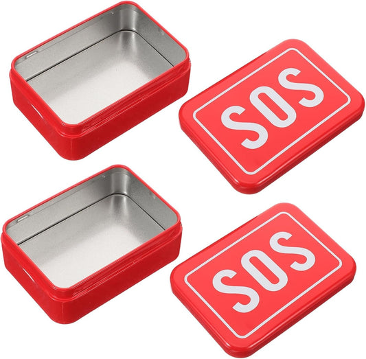 VICASKY 2Pcs Multi Use Survival Case Wear Resistant Outdoor Storage Box for Emergency Kits Compact Tool